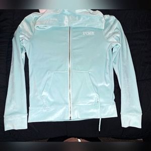 NWOT victoria secret pink xs velour zip up